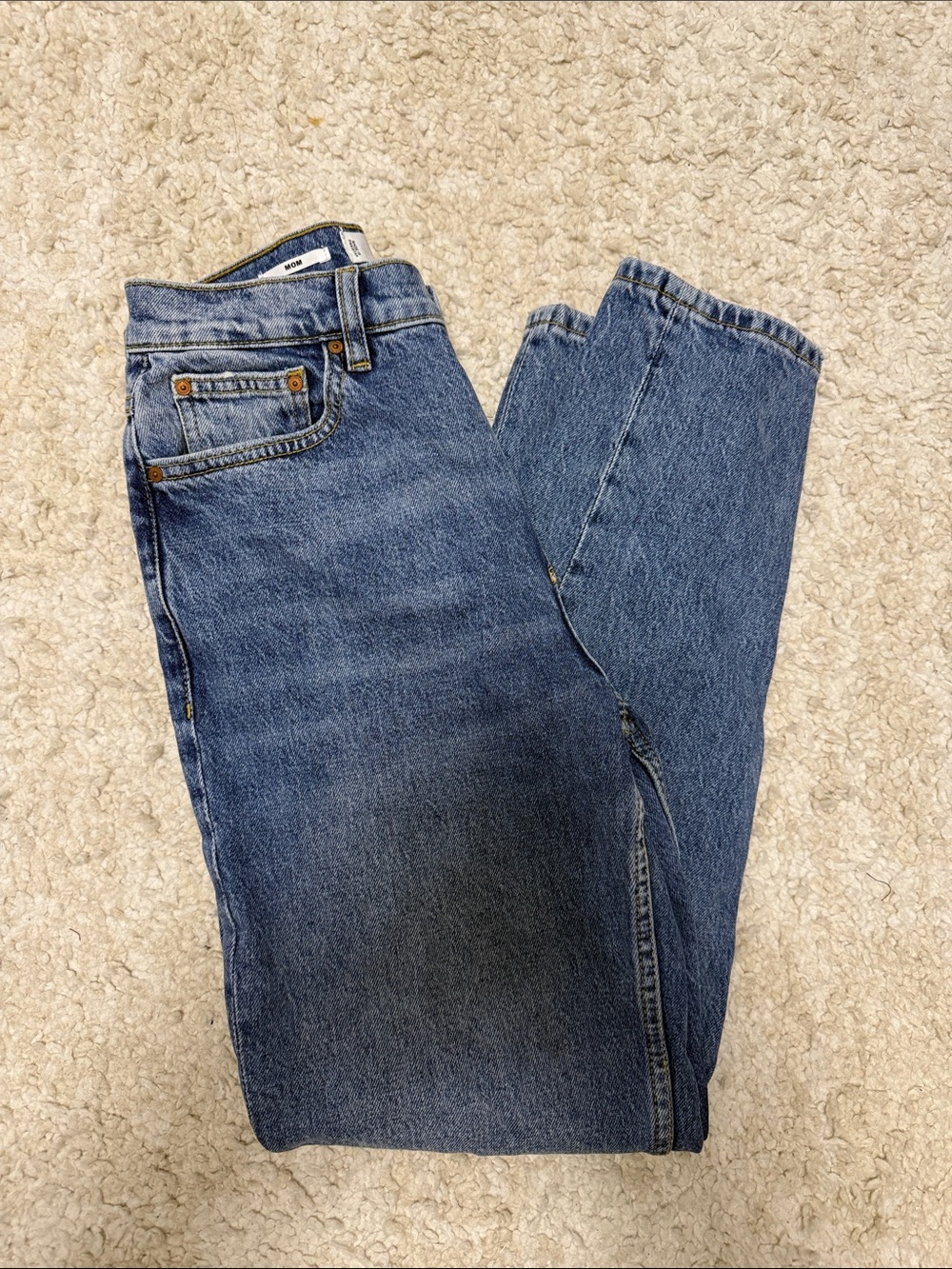 Classic High-Rise Blue Women's Mom Jeans